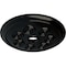 Ekena Millwork Spiral Ceiling Medallion (Fits Canopies up to 4"), Hand-Painted Black Pearl, 25 1/4"OD x 4"ID x 2"P CM25SPBPS - alternate 3